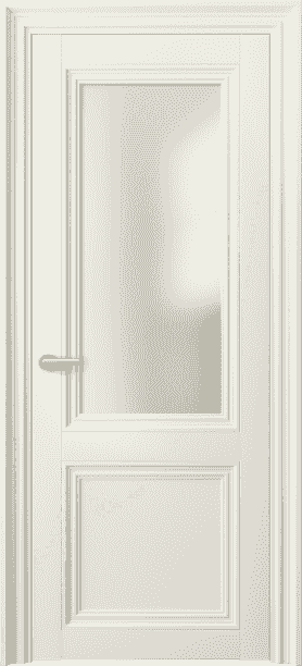 Дверь межкомнатная 2524 ММБ САТ. Цвет Матовый молочно-белый. Материал Гладкая эмаль. Коллекция Centro. Картинка.