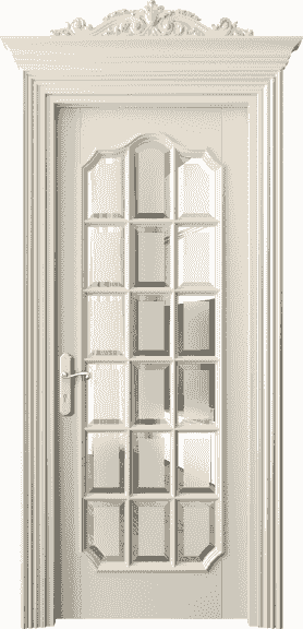 Дверь межкомнатная 6610 БМЦ САТ-Ф. Цвет Бук марципановый. Материал Массив бука эмаль. Коллекция Imperial. Картинка.