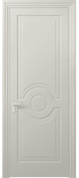 Дверь межкомнатная 8361 МОС . Цвет Матовый облачно-серый. Материал Гладкая эмаль. Коллекция Rocca. Картинка.