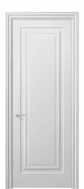 Дверь межкомнатная 8401 МБЛ . Цвет Матовый белоснежный. Материал Гладкая эмаль. Коллекция Mascot. Картинка.