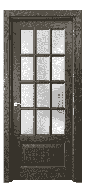 Дверь межкомнатная 0728 ДСЕ.Б САТ. Цвет Дуб серый брашированный. Материал Массив дуба брашированный. Коллекция Lignum. Картинка.