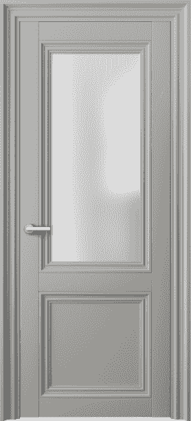 Дверь межкомнатная 2524 МНСР САТ. Цвет Матовый нейтральный серый. Материал Гладкая эмаль. Коллекция Centro. Картинка.