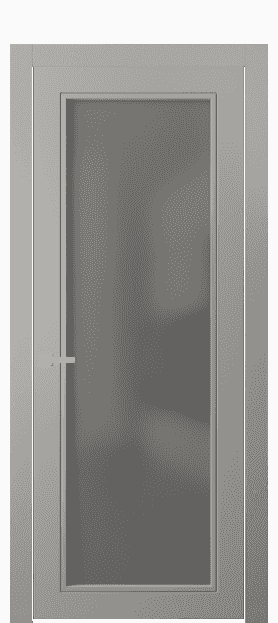 Дверь межкомнатная 8000 МНСР СЕР САТ. Цвет Матовый нейтральный серый. Материал Гладкая эмаль. Коллекция Neo Classic. Картинка.