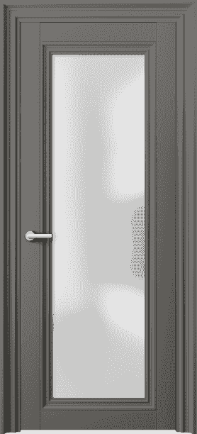Дверь межкомнатная 2502 МКЛС САТ. Цвет Матовый классический серый. Материал Гладкая эмаль. Коллекция Centro. Картинка.