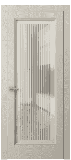 Дверь межкомнатная 8300 ММЦ. Цвет Матовый марципановый. Материал Гладкая эмаль. Коллекция Linea. Картинка.