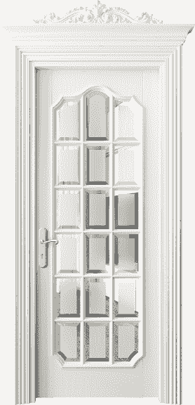 Дверь межкомнатная 6610 БЖМ САТ Ф. Цвет Бук жемчуг. Материал Массив бука эмаль. Коллекция Imperial. Картинка.