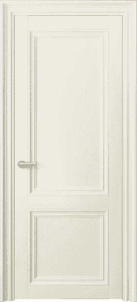 Дверь межкомнатная 2523 ММБ. Цвет Матовый молочно-белый. Материал Гладкая эмаль. Коллекция Centro. Картинка.