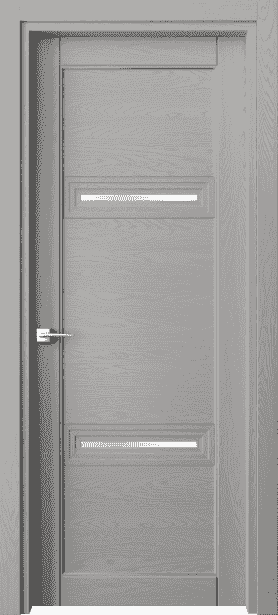 Дверь межкомнатная 6113 ДНСР САТ. Цвет Дуб нейтральный серый. Материал Массив дуба эмаль. Коллекция Ego. Картинка.