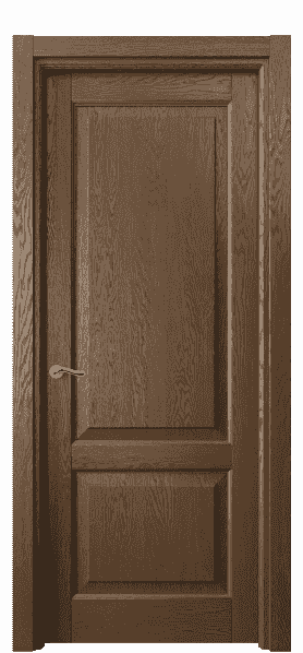 Дверь межкомнатная 0741 ДКР.Б. Цвет Дуб королевский брашированный. Материал Массив дуба брашированный. Коллекция Lignum. Картинка.