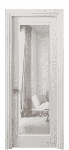 Дверь межкомнатная 8503 МСР ЗЕР. Цвет Матовый серый. Материал Гладкая эмаль. Коллекция Esse. Картинка.