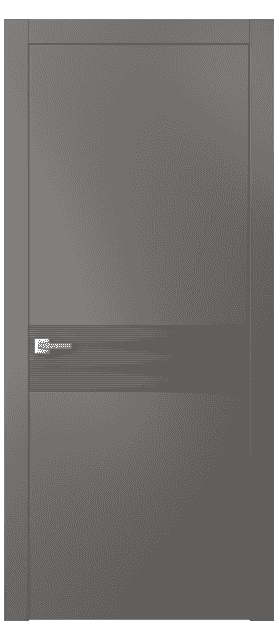 Дверь межкомнатная 8041 МКЛС. Цвет Матовый классический серый. Материал Гладкая эмаль. Коллекция Linea. Картинка.