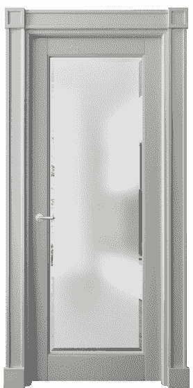Дверь межкомнатная 6300 БНСР САТ-Ф. Цвет Бук нейтральный серый. Материал Массив бука эмаль. Коллекция Toscana Rombo. Картинка.