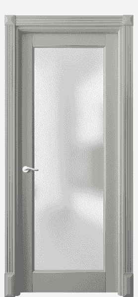 Дверь межкомнатная 0700 БНСРС САТ. Цвет Бук нейтральный серый с серебром. Материал  Массив бука эмаль с патиной. Коллекция Lignum. Картинка.