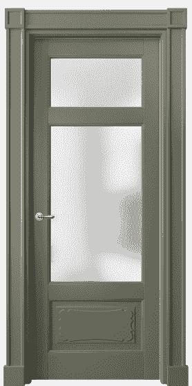 Дверь межкомнатная 6326 БОТ САТ. Цвет Бук оливковый тёмный. Материал Массив бука эмаль. Коллекция Toscana Elegante. Картинка.