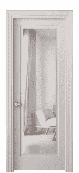 Дверь межкомнатная 8503 МОС ЗЕР. Цвет Матовый облачно-серый. Материал Гладкая эмаль. Коллекция Esse. Картинка.