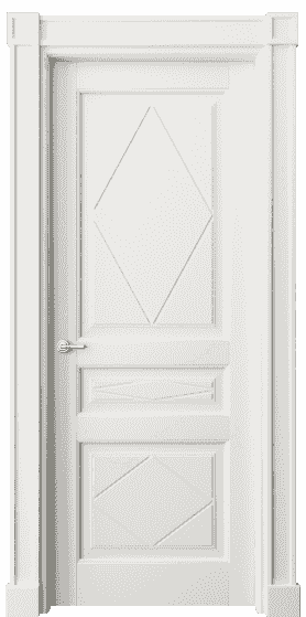 Дверь межкомнатная 6345 БС. Цвет Бук серый. Материал Массив бука эмаль. Коллекция Toscana Rombo. Картинка.