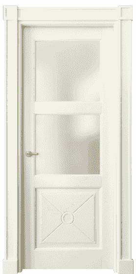 Дверь межкомнатная 6368 МБМ САТ. Цвет Бук молочно-белый. Материал Массив бука эмаль. Коллекция Toscana Litera. Картинка.