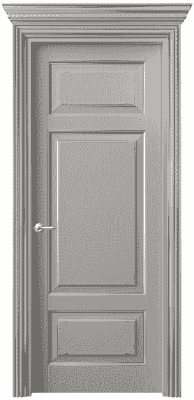 Дверь межкомнатная 6221 БНСРС. Цвет Бук нейтральный серый с серебром. Материал  Массив бука эмаль с патиной. Коллекция Royal. Картинка.