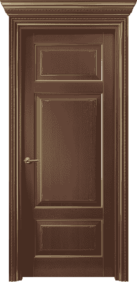Дверь межкомнатная 6221 БКЗ. Цвет Бук коричневый с золотом. Материал Массив бука с патиной. Коллекция Royal. Картинка.