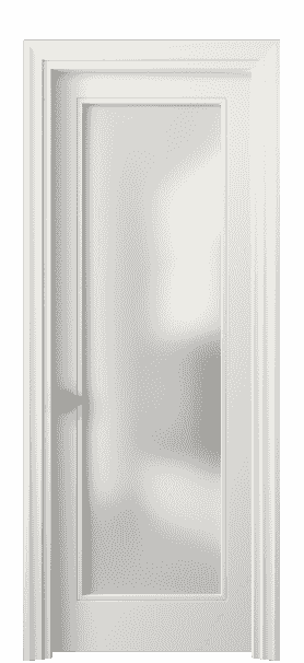 Дверь межкомнатная 8502 МЖМ САТ. Цвет Матовый жемчужный. Материал Гладкая эмаль. Коллекция Esse. Картинка.