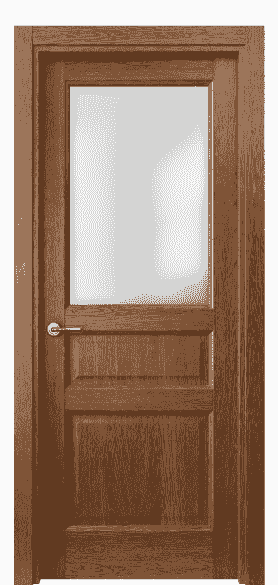 Дверь межкомнатная 1432 ДБК САТ. Цвет Дуб коньяк. Материал Шпон ценных пород. Коллекция Galant. Картинка.