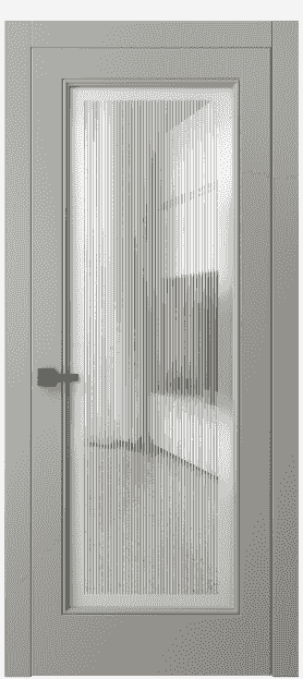 Дверь межкомнатная 8300 МНСР. Цвет Матовый нейтральный серый. Материал Гладкая эмаль. Коллекция Linea. Картинка.