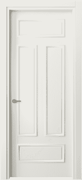 Дверь межкомнатная 8143 МЖМ . Цвет Матовый жемчужный. Материал Гладкая эмаль. Коллекция Paris. Картинка.