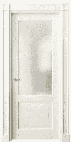 Дверь межкомнатная 6322 МБМ САТ. Цвет Бук молочно-белый. Материал Массив бука эмаль. Коллекция Toscana Elegante. Картинка.