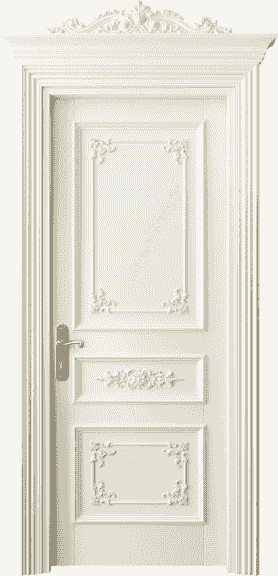Дверь межкомнатная 6503 БМБ. Цвет Бук молочно-белый. Материал Массив бука эмаль. Коллекция Imperial. Картинка.