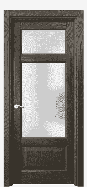 Дверь межкомнатная 0720 ДСЕ.Б САТ. Цвет Дуб серый брашированный. Материал Массив дуба брашированный. Коллекция Lignum. Картинка.