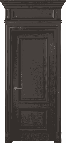 Дверь межкомнатная 7303 БАН . Цвет Бук антрацит. Материал Массив бука эмаль. Коллекция Antique. Картинка.