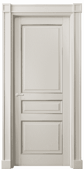 Дверь межкомнатная 6305 БОСС. Цвет Бук облачный серый с серебром. Материал  Массив бука эмаль с патиной. Коллекция Toscana Plano. Картинка.