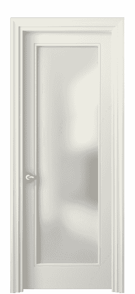 Дверь межкомнатная 8502 ММБ САТ. Цвет Матовый молочно-белый. Материал Гладкая эмаль. Коллекция Esse. Картинка.