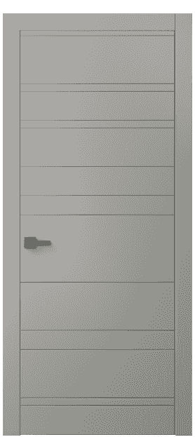 Дверь межкомнатная 8055 МНСР . Цвет Матовый нейтральный серый. Материал Гладкая эмаль. Коллекция Linea. Картинка.