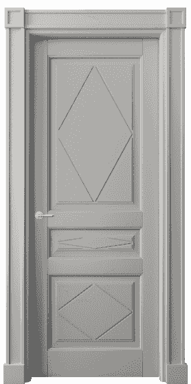 Дверь межкомнатная 6345 БНСР. Цвет Бук нейтральный серый. Материал Массив бука эмаль. Коллекция Toscana Rombo. Картинка.