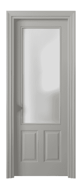 Дверь межкомнатная 8522 МНСР САТ. Цвет Матовый нейтральный серый. Материал Гладкая эмаль. Коллекция Esse. Картинка.
