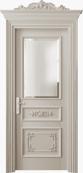 Дверь межкомнатная 6502 БСБЖ САТ-Ф. Цвет Бук светло-бежевый. Материал Массив бука эмаль. Коллекция Imperial. Картинка.
