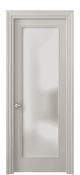 Дверь межкомнатная 8502 МСБЖ САТ. Цвет Матовый светло-бежевый. Материал Гладкая эмаль. Коллекция Esse. Картинка.