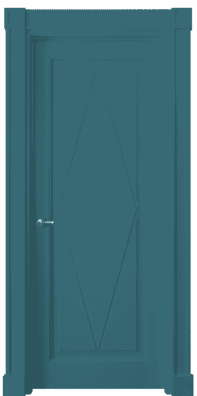 Дверь межкомнатная 6341 NCS S 4030-B10G. Цвет NCS S 4030-B10G. Материал Массив бука эмаль. Коллекция Toscana Rombo. Картинка.