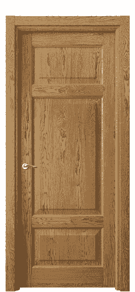 Дверь межкомнатная 0721 ДМД.Б. Цвет Дуб медовый брашированный. Материал Массив дуба брашированный. Коллекция Lignum. Картинка.