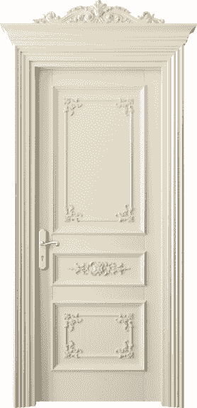 Дверь межкомнатная 6503 БМЦ. Цвет Бук марципановый. Материал Массив бука эмаль. Коллекция Imperial. Картинка.