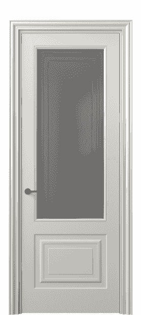 Дверь межкомнатная 8452 МСР Серый сатин с гравировкой. Цвет Матовый серый. Материал Гладкая эмаль. Коллекция Mascot. Картинка.