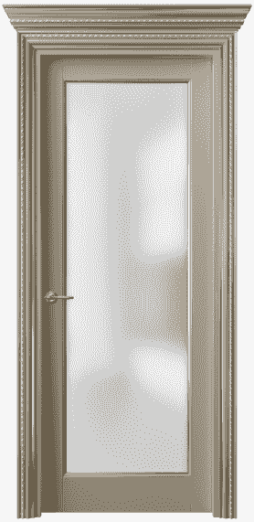 Дверь межкомнатная 6202 ББСКП САТ. Цвет Бук бисквитный с позолотой. Материал  Массив бука эмаль с патиной. Коллекция Royal. Картинка.