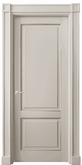 Дверь межкомнатная 6303 БСБЖС. Цвет Бук светло-бежевый серебряный. Материал  Массив бука эмаль с патиной. Коллекция Toscana Plano. Картинка.