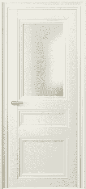 Дверь межкомнатная 2538 ММБ САТ. Цвет Матовый молочно-белый. Материал Гладкая эмаль. Коллекция Centro. Картинка.