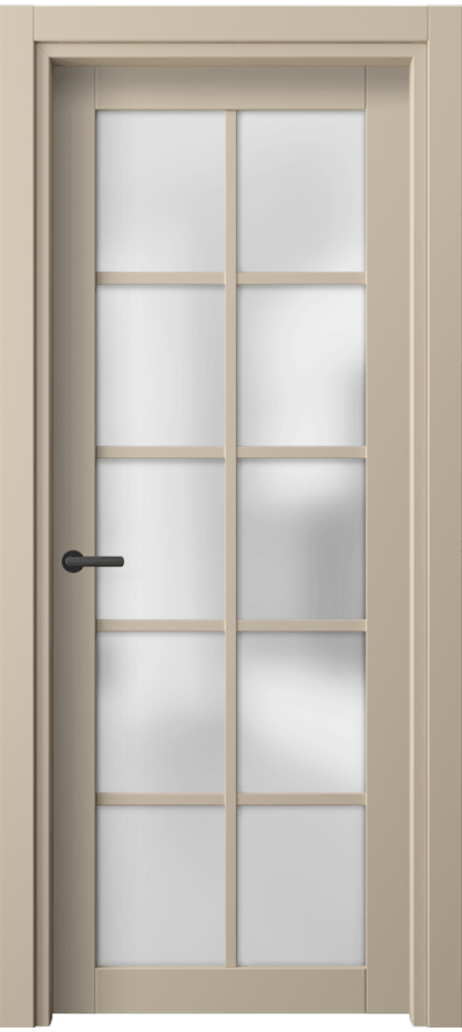 Межкомнатная дверь Neo 2106 ПЭТ светло-бежевый Сатинированное стекло Цена 33699 ₽ | Volhovec