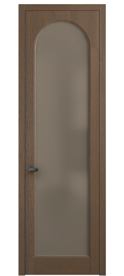 Межкомнатная дверь Palazzo 6804 Дуб туманный матовый Сатинированное бронзовое стекло, триплекс, 8 мм Цена 139609 ₽ | Volhovec