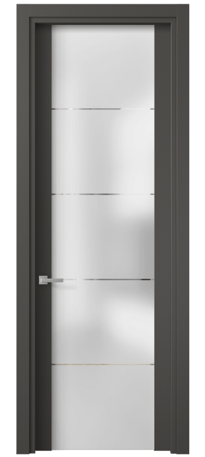 Дверь межкомнатная Planum 4114 ПЭТ графитовый Сатинированное стекло с гравировкой «КВАДРО», триплекс Гладкий наличник ПЭГФ Цена 30239 ₽ Наличники уже входят в базовый комплект. Фабрика дверей Волховец 8 (800) 551 43 19 Межкомнатная дверь Planum 4114 ПЭТ графитовый Сатинированное стекло с гравировкой «КВАДРО», триплекс Цена 30239 ₽ | Volhovec