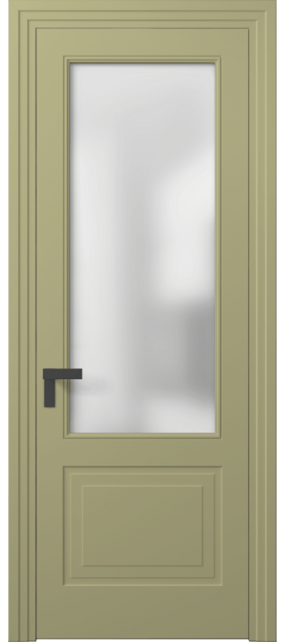 Межкомнатная дверь Rocca 8352 Матовый белоснежный Сатинированное стекло Цена 92839 ₽ | Volhovec