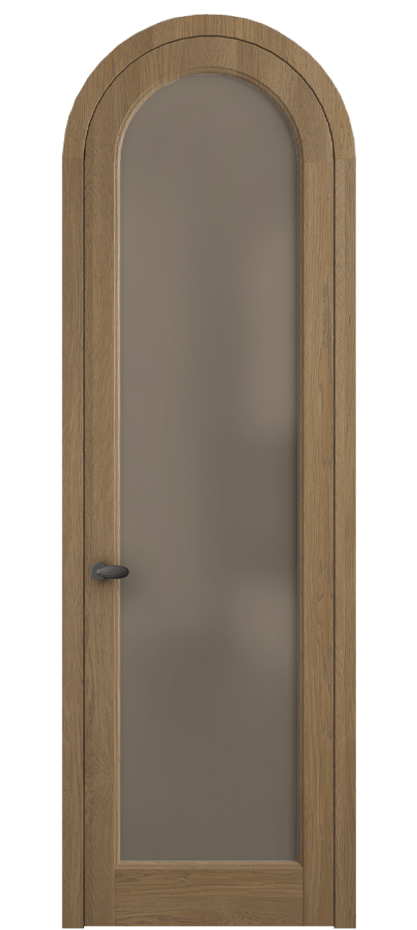 Межкомнатная дверь Palazzo 6814 Дуб мускатный матовый Сатинированное бронзовое стекло, триплекс, 8 мм Цена 194129 ₽ | Volhovec